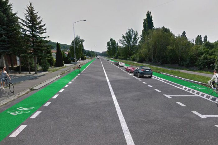 Ilustračný obrázok k článku Široká cesta bezpečná pre cyklistov aj autá. Vznikne v Lamači nová cyklotrasa?