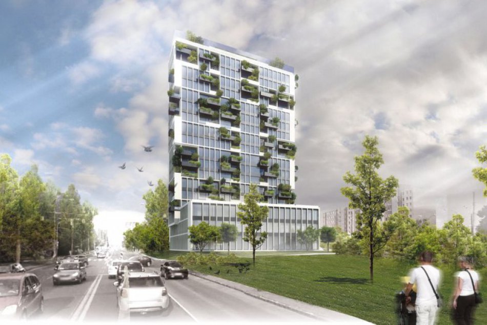 Ilustračný obrázok k článku Developer komplexu Treenium v Ružinove sa nevzdáva plánov na vyššiu stavbu