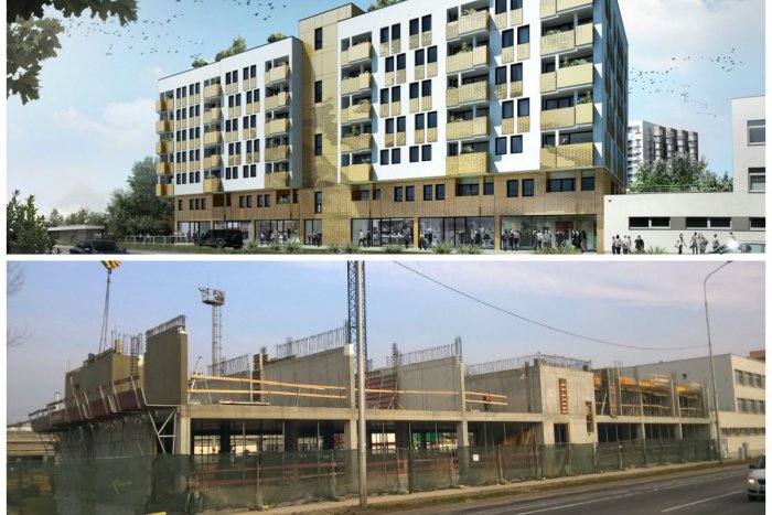 Ilustračný obrázok k článku Pri petržalskej stanici vyrastá nový bytový dom. Deti sa budú hrať na streche