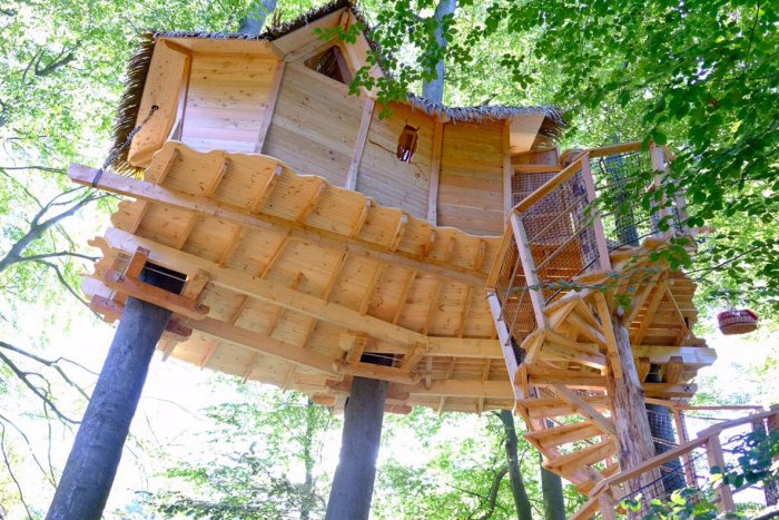 Ilustračný obrázok k článku O domček na strome je obrovský záujem. Prenocovať v ňom môžete už od apríla