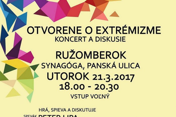 Ilustračný obrázok k článku Koncert a diskusia "Otvorene o extrémizme"