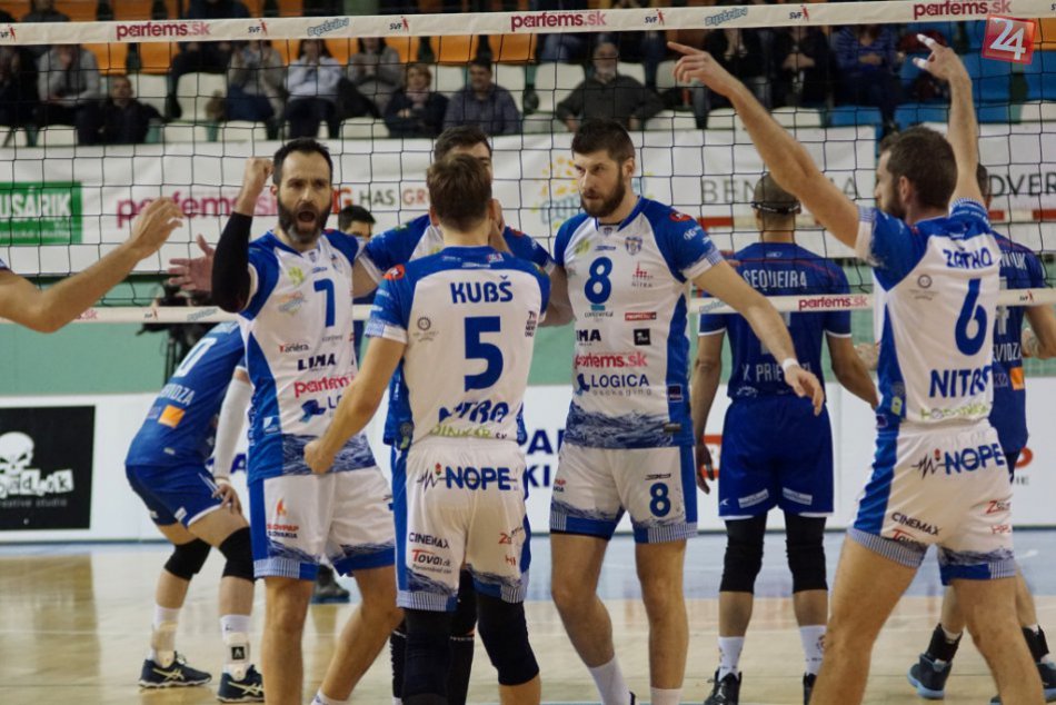 Ilustračný obrázok k článku FOTO: Volejbalisti Nitry len krôčik od zisku titulu, doma zdolali Prievidzu
