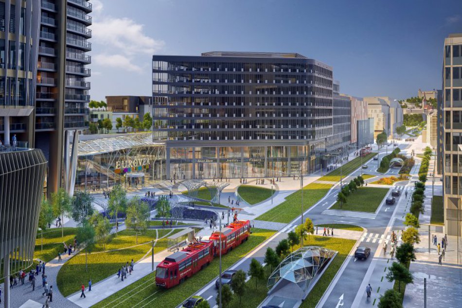 Ilustračný obrázok k článku Eurovea 2 sľubuje bike point aj prepojenie električkových tratí od Šafka do Ružinova