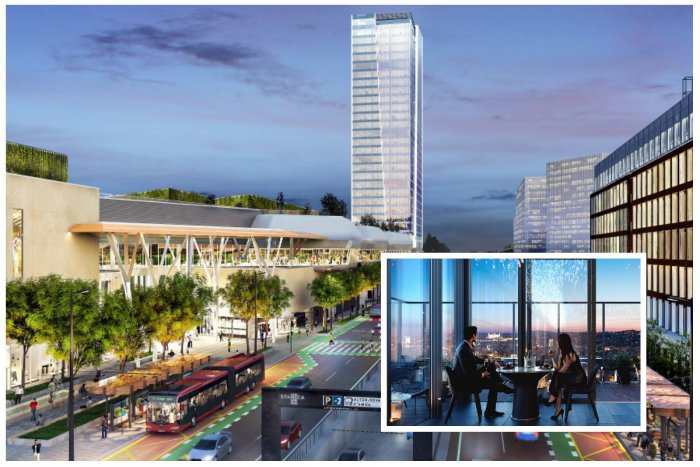 Ilustračný obrázok k článku Na vrchu 125-metrovej Nivy Tower bude unikátna reštaurácia s výhľadom na hrad