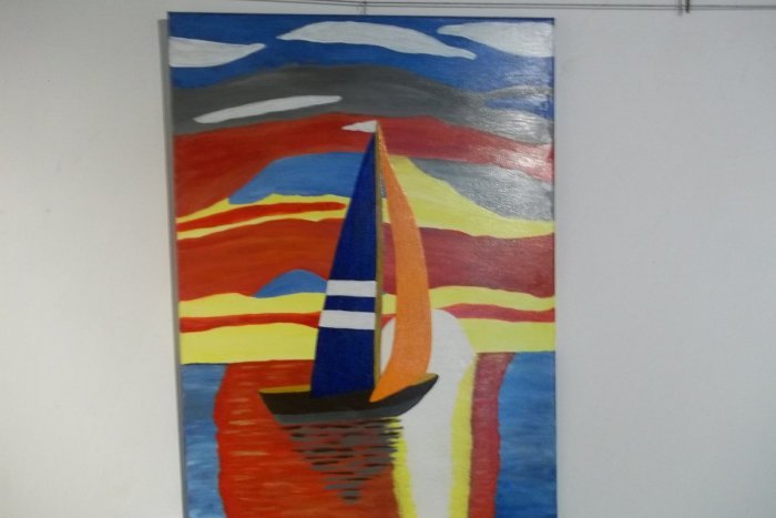 Ilustračný obrázok k článku FOTO:  Amatérsky výtvarník Gabriel Szentiványi maľuje odmlada, dnes vystavuje