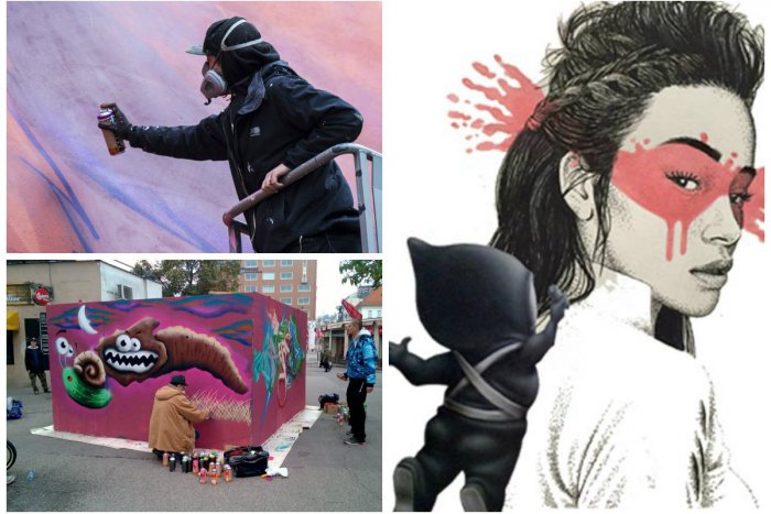 Ilustračný obrázok k článku Ulice Bratislavy sa zmenia na veľké maliarske plátna. Prichádza ďalší Street Art Festival