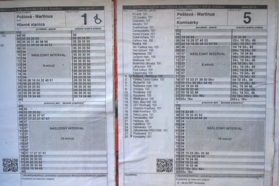 Ilustračný obrázok k článku HLASUJTE: Vyhovuje vám nový formát cestovných poriadkov na zastávkach?