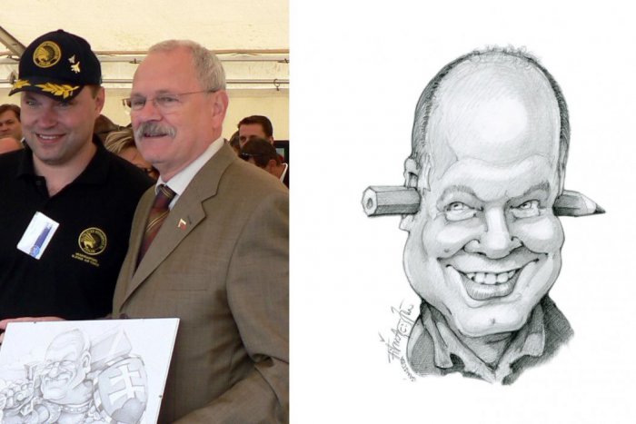 Ilustračný obrázok k článku FOTO: Zvolenčan Ján kreslí úchvatné karikatúry. Zvečnil aj svetoznámu kapelu Scorpions