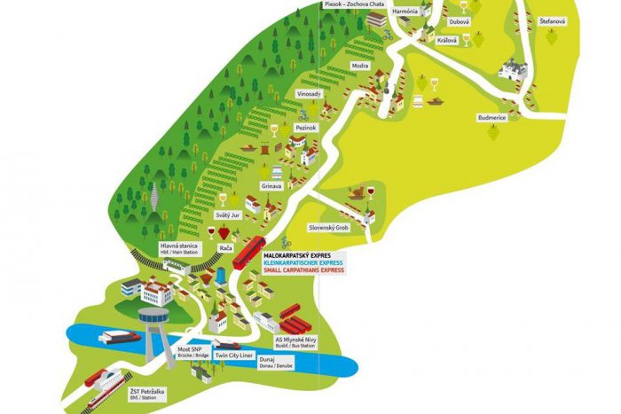 Ilustračný obrázok k článku Malokarpatský expres vás odvezie na pezinské vinobranie už od piatka