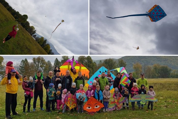 Ilustračný obrázok k článku FOTO: Pestrofarebná nádhera na oblohe. Nad Bystricu vzlietli šarkany od výmyslu sveta