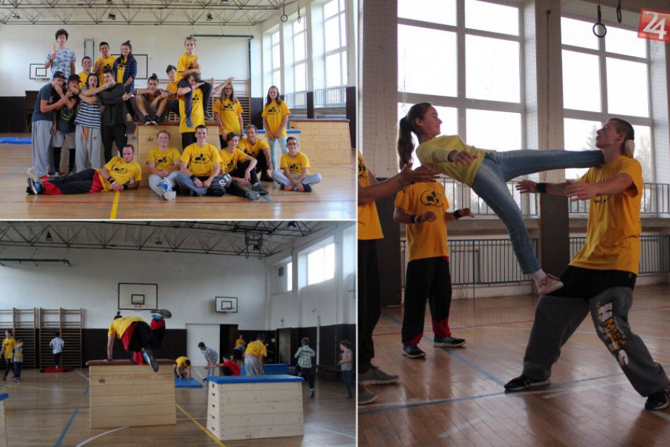 Ilustračný obrázok k článku FOTO: Bystrickí parkouristi išli s kožou na trh. Ľuďom predviedli nielen svoje kúsky