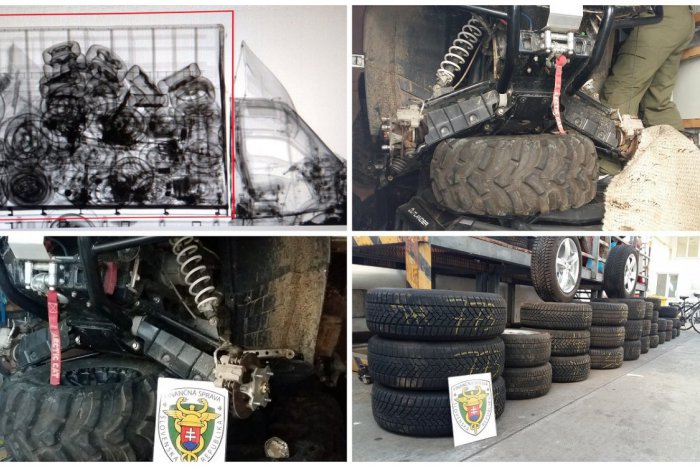 Ilustračný obrázok k článku Trnavskí colníci zaistili kradnuté štvorkolky v dodávke: Takýto úlovok zachytili skenom