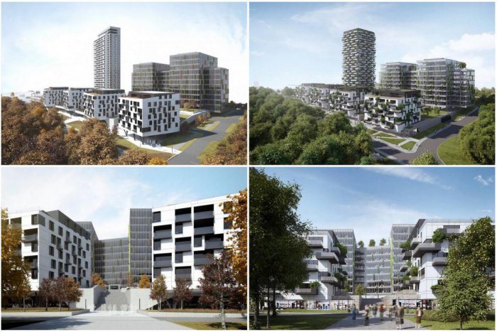 Ilustračný obrázok k článku Upravený variant Green Parku počíta s pešou zónou aj menej parkovacími miestami a bytmi