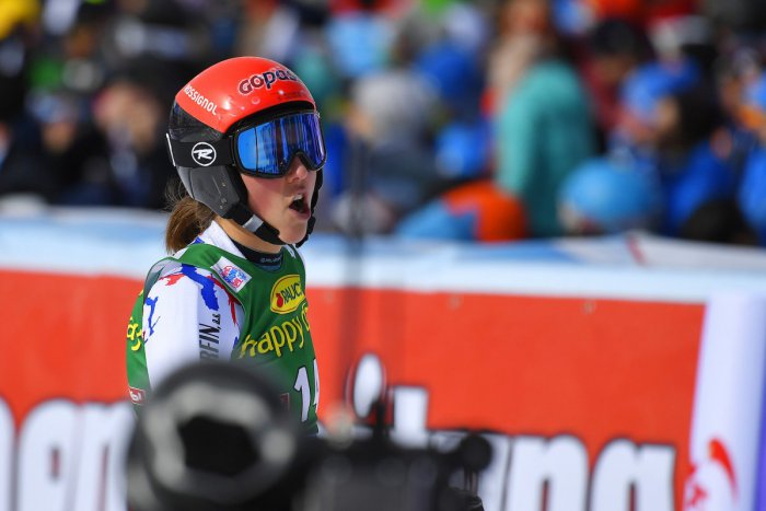 Ilustračný obrázok k článku Vlhovej nevyšiel obrovský slalom v Courchevel: Petra si však príjemne zaspomínala