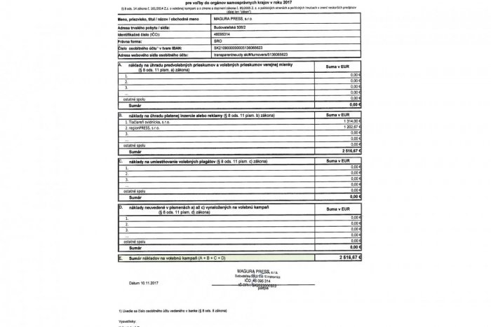 Ilustračný obrázok k článku Náklady spojené s voľbami