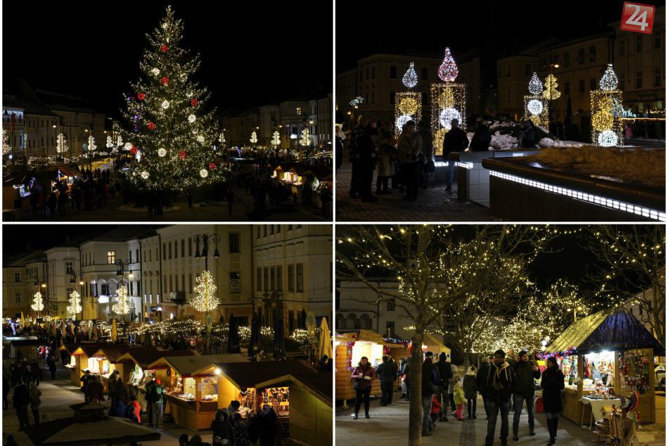 Ilustračný obrázok k článku FOTO: Bystrické námestie je večer čarovné. Pozrite na tú žiarivú nádheru