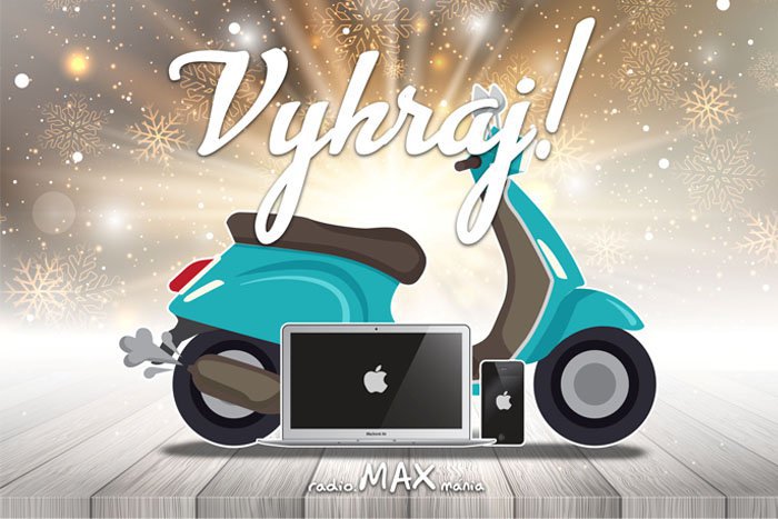 Ilustračný obrázok k článku Súťaž radio.MAX mánia finišuje: Posledná šanca vyhrať iPhone, Macbook alebo retroskúter!