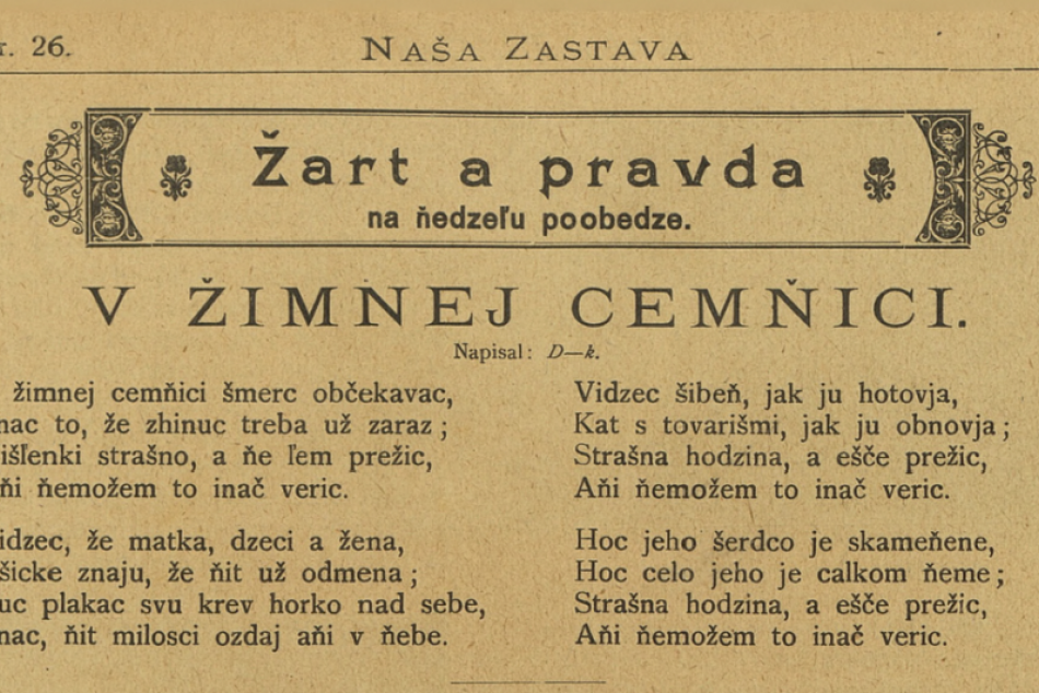 Ilustračný obrázok k článku Verše, ktoré vás chytia za srdce: Toto je báseň v šarištine spred vyše 100 rokov