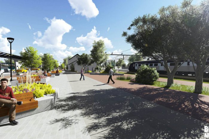 Ilustračný obrázok k článku Začne sa druhá etapa cyklotrasy: Ako bude vyzerať predstaničný priestor? FOTO