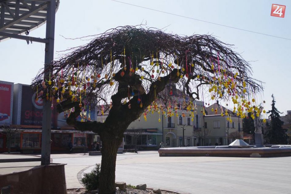 Ilustračný obrázok k článku Veľká noc v Michalovciach: Výnimočnú atmosféru podčiarkuje aj kraslicový strom, FOTO