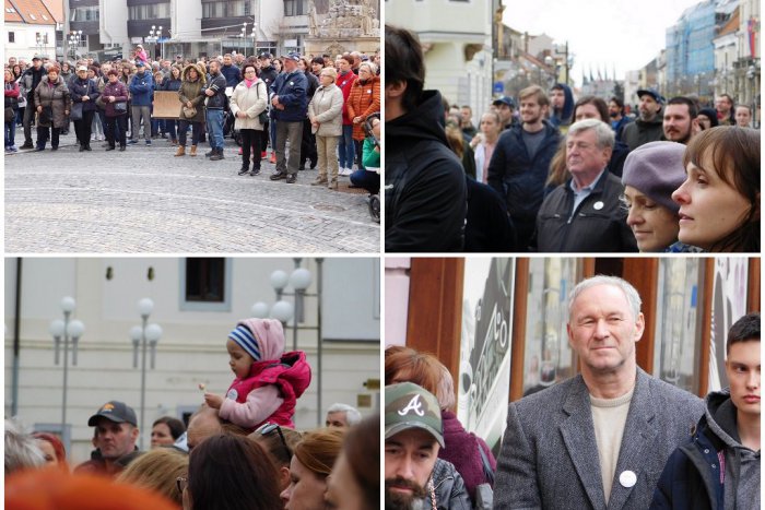 Ilustračný obrázok k článku V Trnave  za slušné Slovensko: Atmosféra v skomponovanej piesni a v príhovore Bezáka