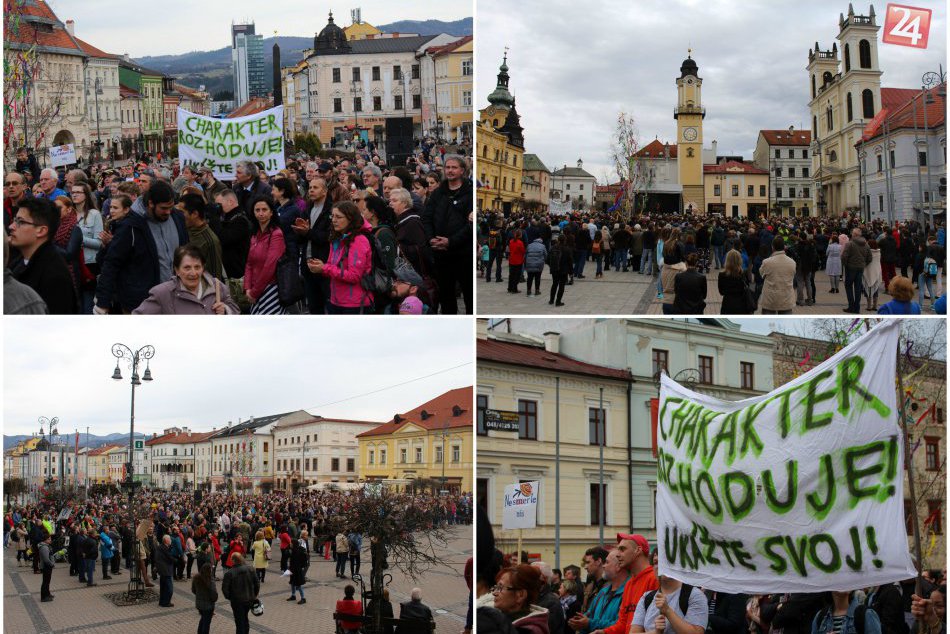 Ilustračný obrázok k článku FOTO: Na bystrickom námestí sa opäť protestovalo. Pozrite si zábery z centra