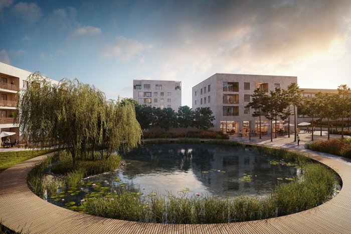 Ilustračný obrázok k článku Bory Bývanie: Druhá etapa projektu ponúkne 287 bytov aj centrálny verejný park