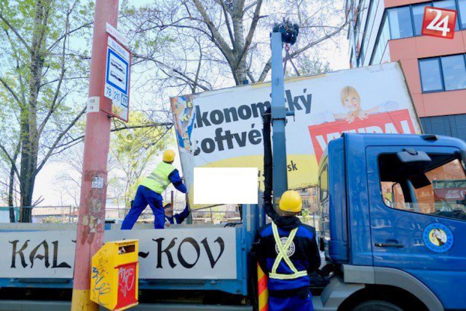 Ilustračný obrázok k článku Mesto chce v tomto roku odstrániť ďalších 350 nelegálnych bilbordov