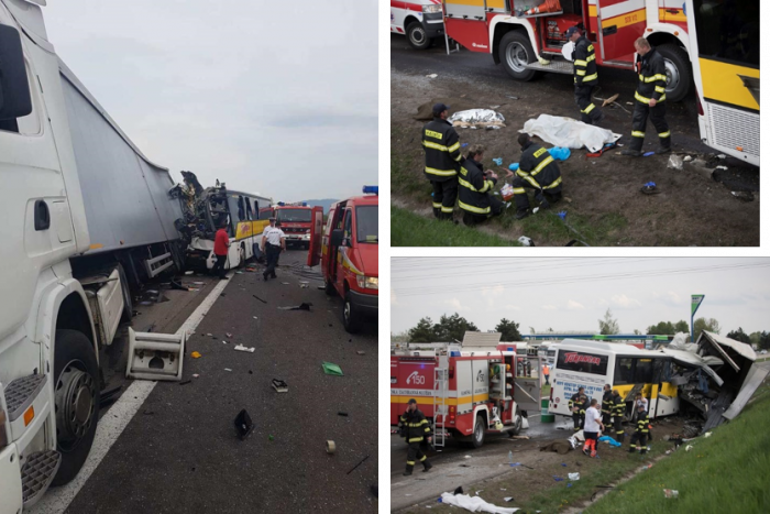 Ilustračný obrázok k článku FOTO Tragédie na R1: Z miesta zrážky nákladiaka s autobusom hlásia aj mŕtvych