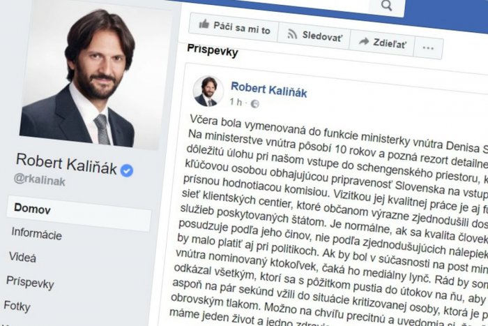 Ilustračný obrázok k článku Kaliňák na Facebooku: Ak by bol na post MV nominovaný ktokoľvek, čaká ho mediálny lynč