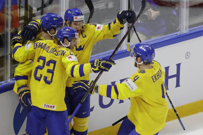 Ilustračný obrázok k článku Švédi sú prví finalisti: Američanom strelili 6 gólov