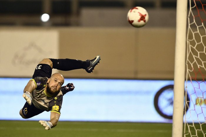 Ilustračný obrázok k článku TOP zákroky brankára Nitry: Takto Hroššo vygumoval strelcov Slovana, VIDEO