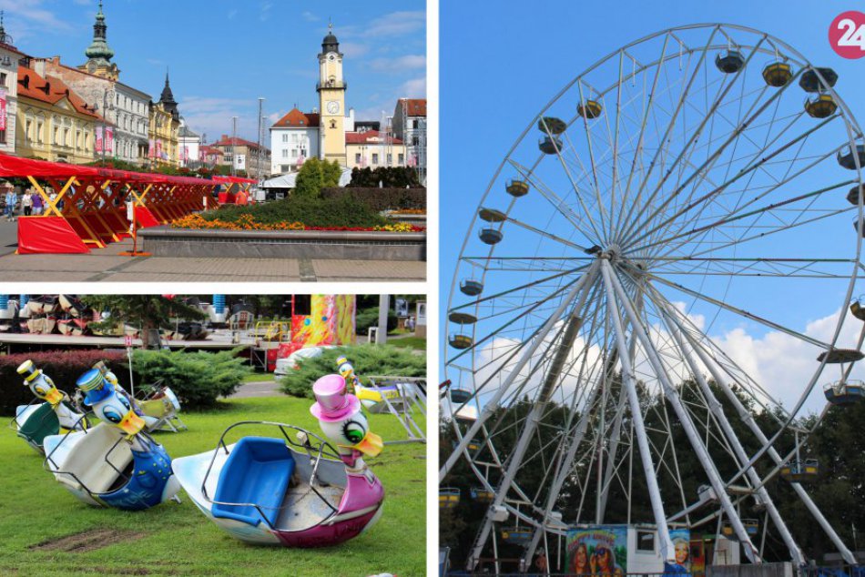 Ilustračný obrázok k článku FOTO a VIDEO: Prípravy na Radvanský jarmok vrcholia. Bystricu zapĺňajú stánky a kolotoče