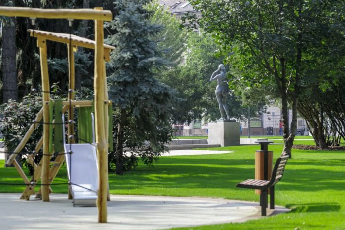 Ilustračný obrázok k článku FOTO: Landererov park v Starom Meste je realitou, otvoria ho v sobotu