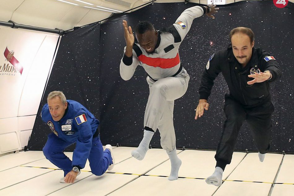 Ilustračný obrázok k článku KURIOZITA DŇA: Bežec Usain Bolt si zašprintoval v stave beztiaže
