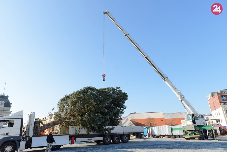 Ilustračný obrázok k článku Je to tu! Svätoplukovo námestie už zdobí vianočný stromček aj stánky, FOTO