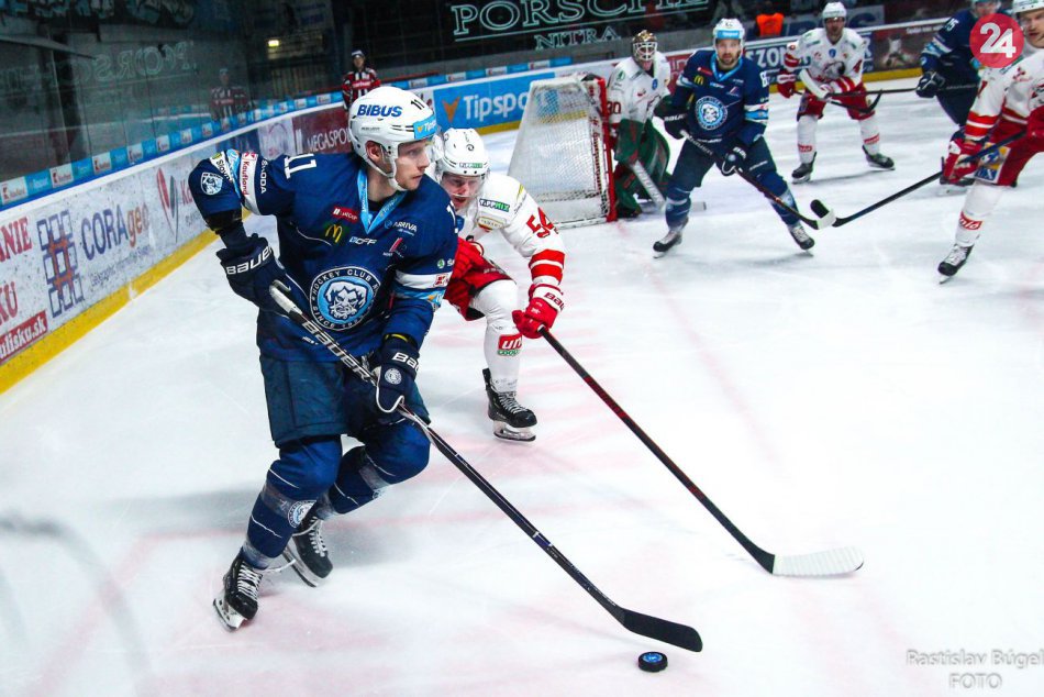 Ilustračný obrázok k článku Predčasný koniec: HK Nitra opúšťa kanadský útočník Dylan Richard