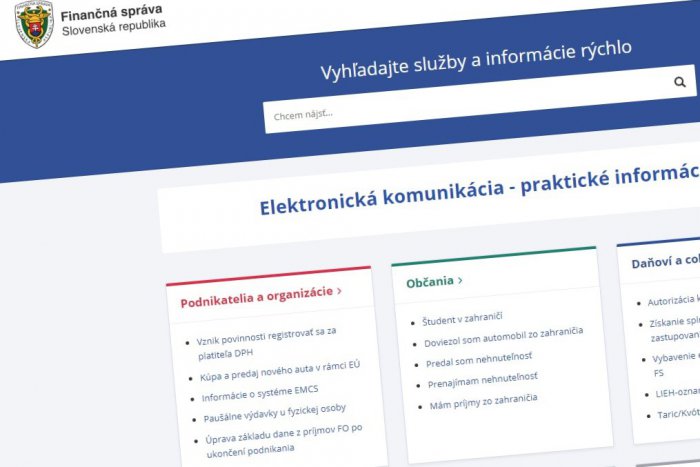 Ilustračný obrázok k článku Podnikatelia, zbystrite! Registráciu na portáli finančnej správy už neodkladajte