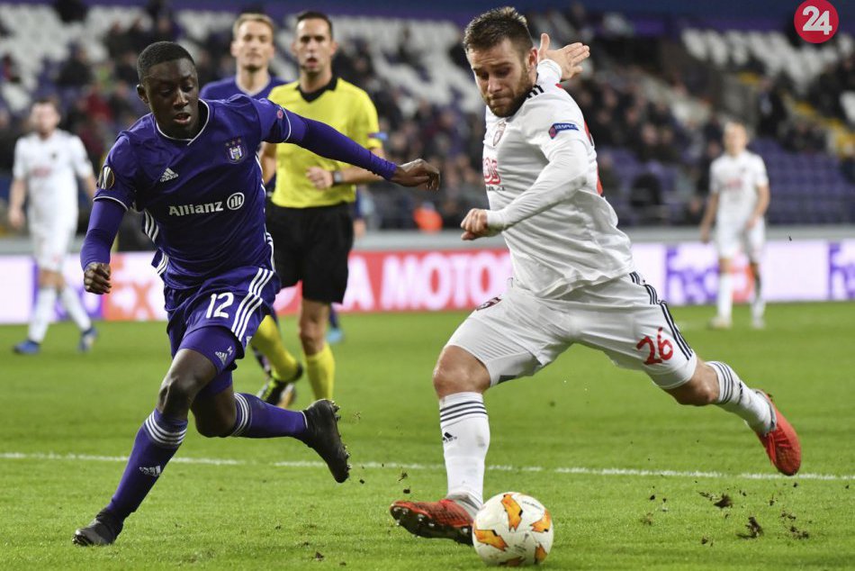 Ilustračný obrázok k článku Európska púť: Spartak Trnava uhral na trávniku Anderlecht Brusel remízu, FOTO