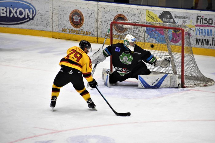 Ilustračný obrázok k článku HC Topoľčany potvrdili rolu favorita: Novým Zámkom nastrieľali tucet gólov