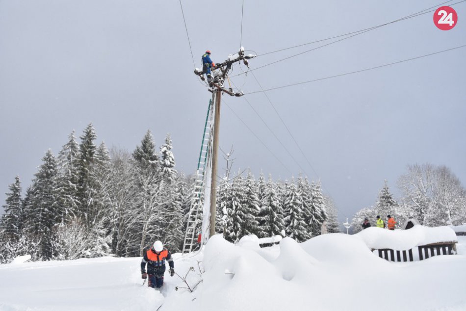 Ilustračný obrázok k článku Kalamita na severe: Energetikom pomáhal dokonca kôň! FOTO