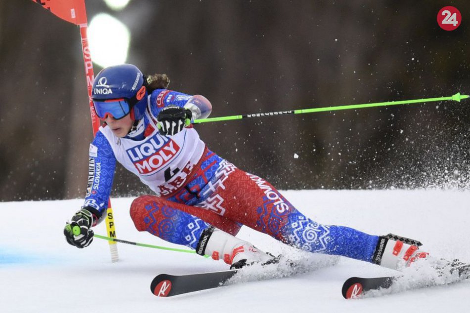 Ilustračný obrázok k článku Vlhová opäť útočí na medailu. V 1. kole obrovského slalomu predbehla aj Shiffrinovú