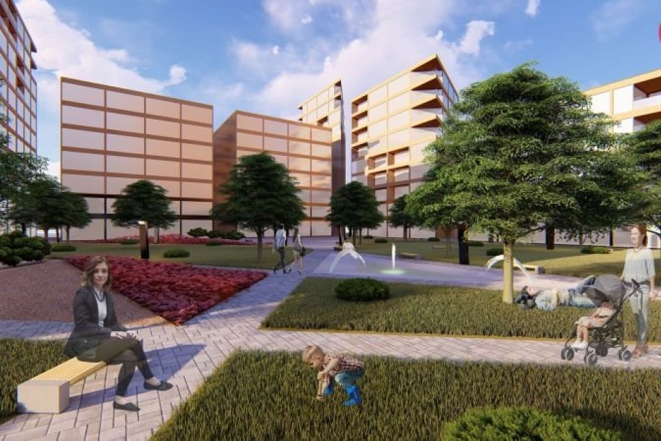 Ilustračný obrázok k článku VIZUALIZÁCIA: Mladí architekti navrhli, ako by mohlo vyzerať centrum Dúbravky