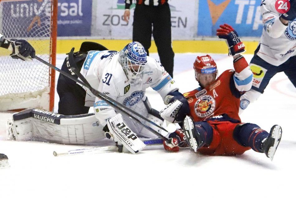 Ilustračný obrázok k článku Zvolen vypadol pred bránami finále. V 7. zápase nestačil na Nitru, FOTO