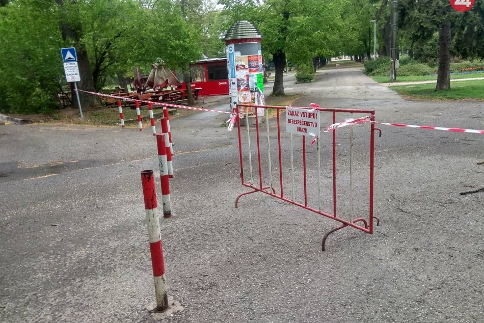 Ilustračný obrázok k článku Mestský park v Nitre je až do odvolania uzavretý: Dôvodom je silný vietor