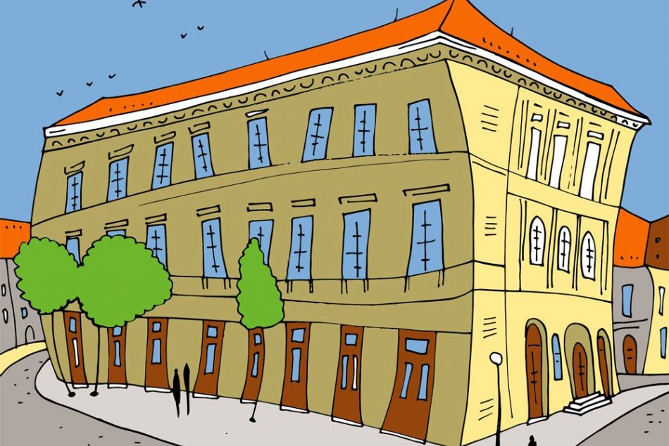 Ilustračný obrázok k článku Dominanty Prešova trochu inak: Lucia ich nakreslila a vytvorila aj omaľovánku, FOTO