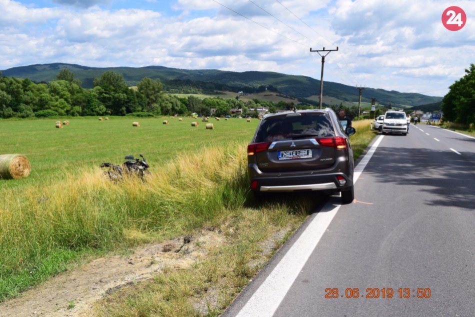 Ilustračný obrázok k článku Tragická zrážka auta a motocykla. Motorkár v bystrickej nemocnici podľahol zraneniam, FOTO