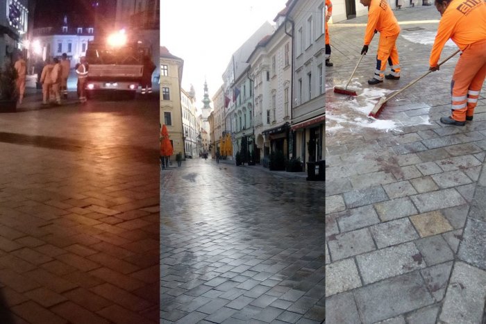 Ilustračný obrázok k článku M. Vallo: Centrum mesta je už po bitke futbalových fanúšikov upratané