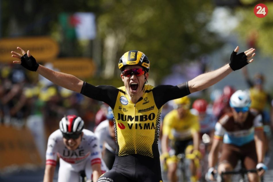 Ilustračný obrázok k článku Víťazom 10. etapy sa stal Wout van Aert: Peter Sagan prišiel do cieľa piaty