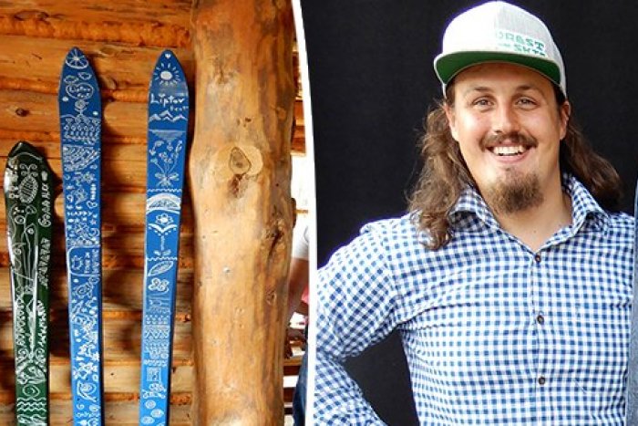 Ilustračný obrázok k článku Devečka z Liptova: Šikovný remeselník prestavil prototyp unikátnych ručne robených lyží, FOTO